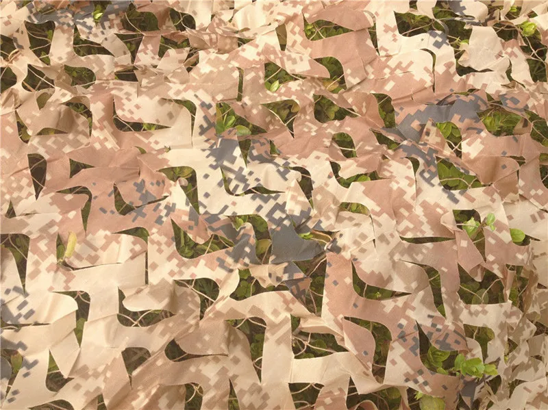 1,5X4 м двойной слой Военная пустынная Маскировочная Сетка 210D ткань Оксфорд Защита от солнца камуфляж сетка для охоты кемпинга украшения