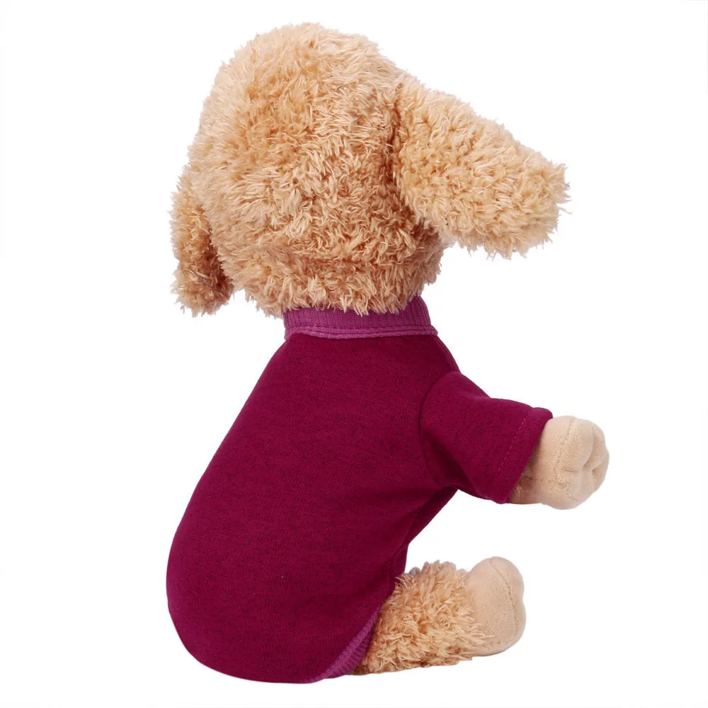 Transer Honden Trui собака щенок флис шерсть зимний свитер модная одежда теплая однотонная Pull Chien 18 Dec17