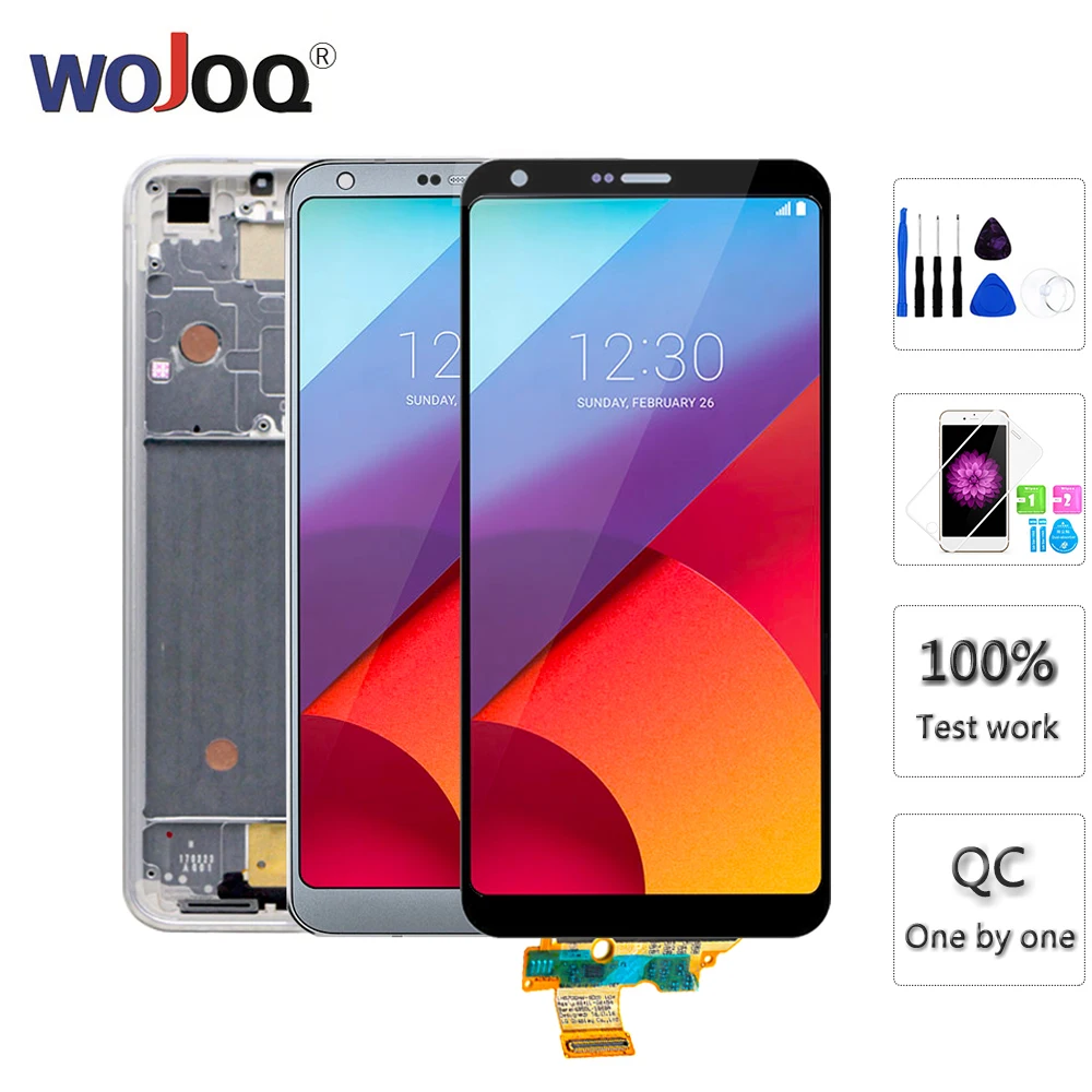 Продажа Оригинальный ЖК дисплей для LG G6 H870 ЖК дисплей с сенсорным экраном дигитайзер с заменой рамы H870DS H873 H872 LS993 VS998 US997 дисплей