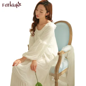 

Fdfklak Elegant Maternity Pajamas Spring Summer Pregnancy Clothes Maternity Nightwear Nightgowns Women Nightshirt Sleep Dress
