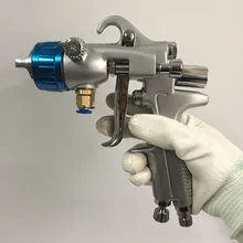 SAT1189 двойной распылитель сопла для серебряного зеркала хром 1,3 мм сопло из нержавеющей стали автомобиля живопись пневматическое ружьё инструмент для краски