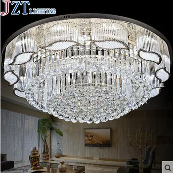 

GETOP New S Gold European Style Living Room Crystal Ceiling Dome Light Circular Bedroom LED Lamp Hall Crystal Light