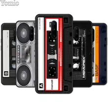 Phone Case for Oneplus 7 7 Pro 6 6T 5T Soft TPU Case for Oneplus 7 7Pro Black Silicone Cover Retro Side Old Style Tape Cassette