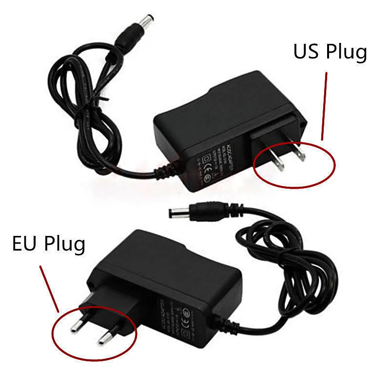 

1 PC New New Power Supply AC 100-240V To DC 12V 1A Adapter Plug US EU For LED Strip Light  VER80 P30
