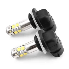 

ANYINIYA 2PCS 100W Car Fog Light LED Headlight High Power Daytime Running White Bulb Black Plastic Shell Universal Car Stylying