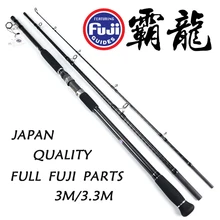 MAD MOUSE full fuji части Рок Удочка 3 м/3,3 м 120# shore jig rod popping rod 3 секции Grouper rod Морская Лодка rod