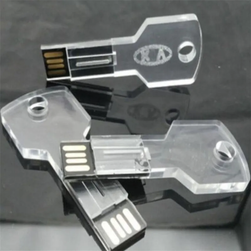 Exuanck usb-накопитель, светодиодный, прозрачный, сделай сам, логотип, ключ, usb модель 2,0, флеш-накопитель(30 шт., бесплатный логотип