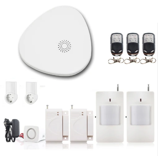 

Yobang Securitty IOS Android APP Control and Remote Control WIFI Wireless House Security Alarm System With Smoke Fire Detector