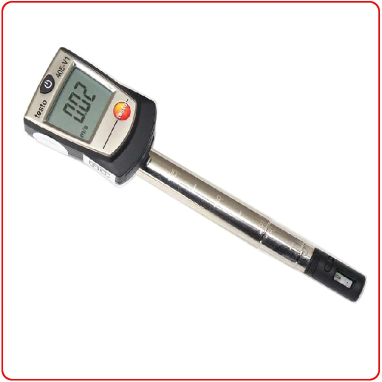 

NEW Testo 405-V1 Thermal Anemometer with Duct Holder Air/Wind Speed Meter Tester