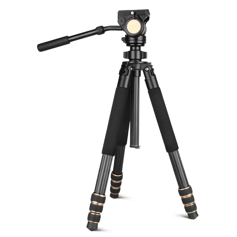 QZSD Tripod Q640C professional tripod with Absorb sweat anti slip spong for safety and enviromental ABS
