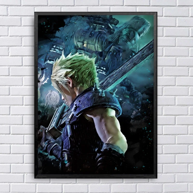Final fantasy игра плакат напечатанная Картина на холсте стены искусства домашний Декор без рамки - Цвет: 3