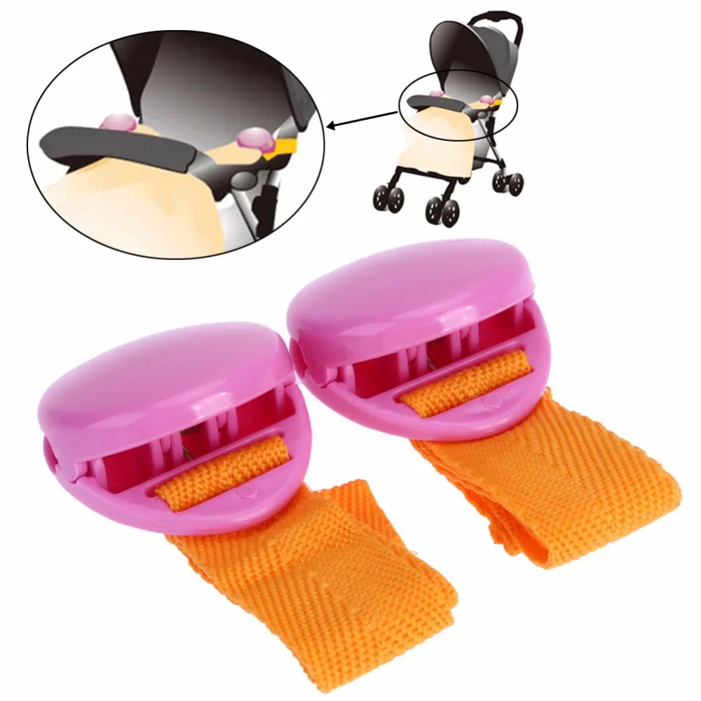 2X Glossy Blanket Clip Anti Tipi Clip Holder Accessoriesfor Baby Stroller Pram 
