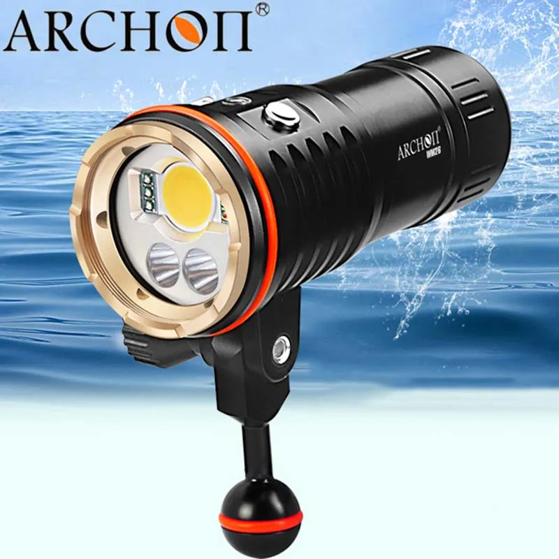 

Underwater Flashlight ARCHON DM20 WM26 Led * L2 U2 Torche UV Video Light Diving lanterna lampe 32650 Battery