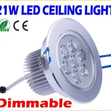 Супер яркий 36 Вт 27 Вт 21 Вт 15 Вт 12 Вт 9 Вт CREE Диммируемый светодиодный потолочный светильник утопленная лампа AC 85-265 в теплый/чистый/холодный белый+ драйверы