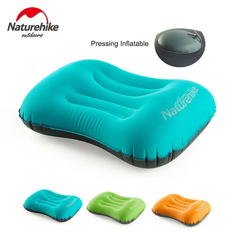 

Naturehike Hand Press Inflating TPU Pillows Portable Travel Cushion Soft Neck Protective Headrest Inflated Pillows For Travel