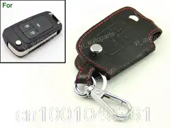 Кожа Дистанционного Дело Smart Флип Key Holder Обложка Для Chevrolet Cruze Chain 3BT
