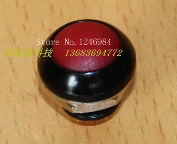 

[SA]M12 waterproof switch reset button Taiwan Deli Wei PAS6 black metal edge with circular red button lock--20pcs/lot