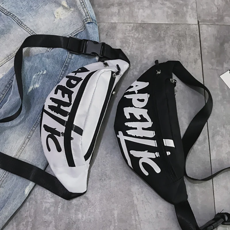 Модные буквы Женская поясная сумка Хип-хоп поясная сумка Harajuku Fanny Pack для женщин мужчин грудь бум Hengreda pacote cintura saco