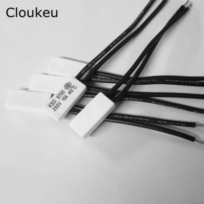 

5Pcs KSD9700 10A Ceramic Temperature Switch Thermal control Normally Closed/Open 105/110/115/120/125/130/135/140/145/150 Celsius