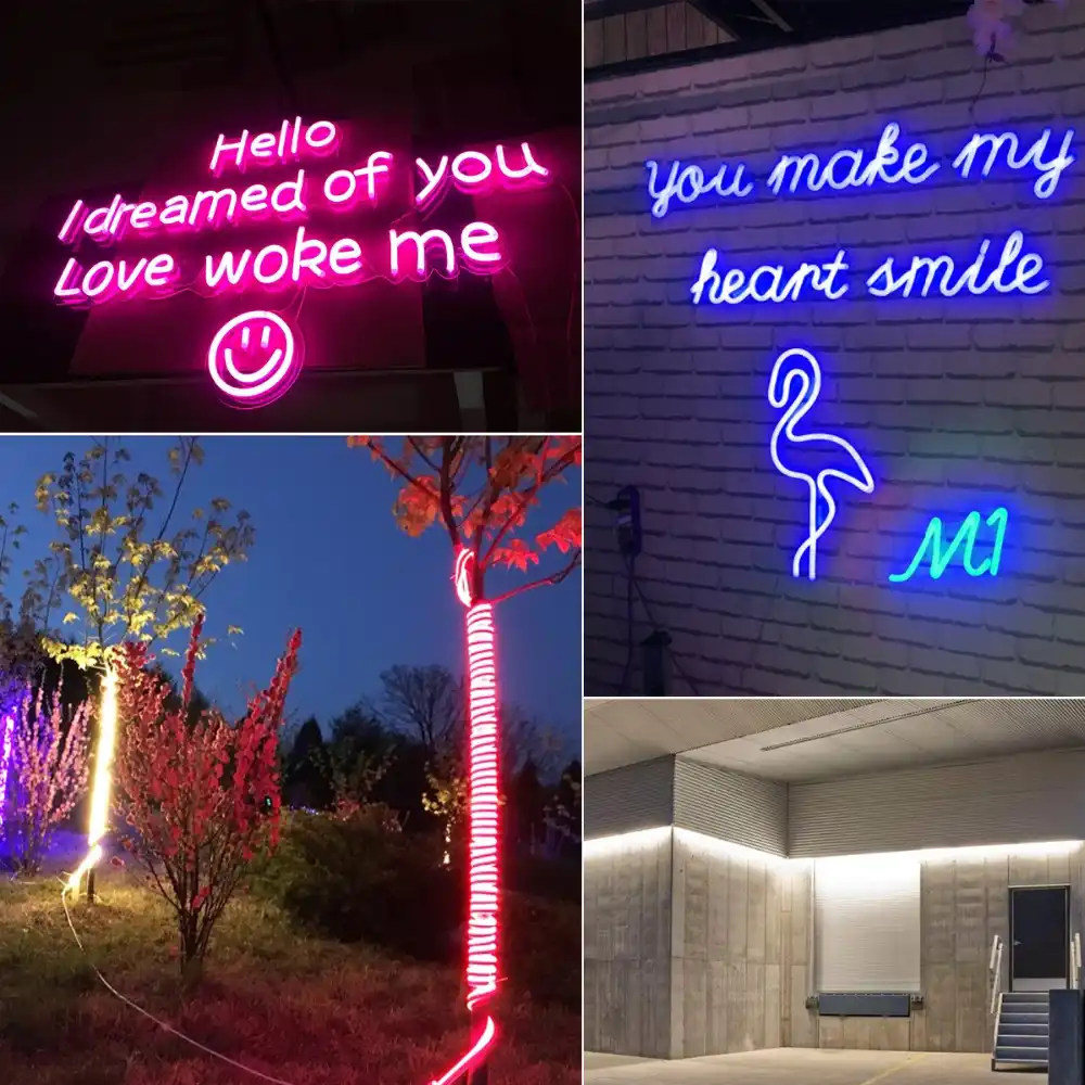 220v Led Cabinet Lamp Neon Lights Smd2835 120led M Waterproof Closet Kitchen Lighting Bedroom Home Holiday Decoration Eu Plug