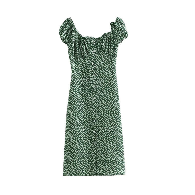 Летнее Сексуальное Женское Платье boho kawaii винтажное зеленое цветочное повседневное мини-платье Элегантное корейское модное пляжное платье vestidos