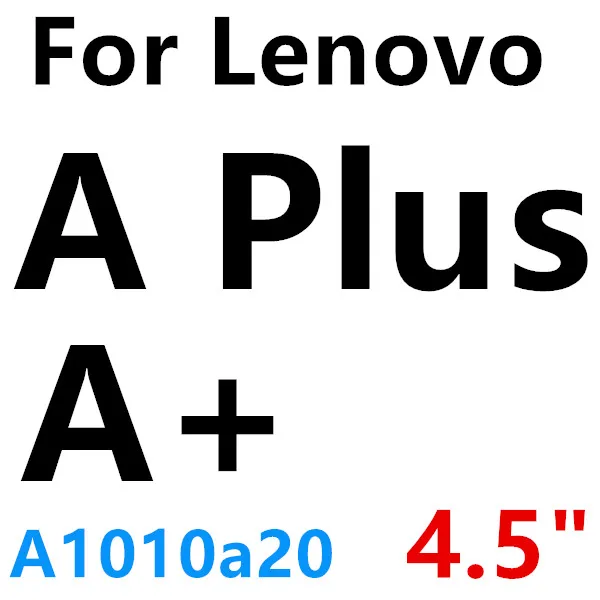 Закаленное стекло для защиты экрана для lenovo Vibe A Plus A1010 C A2020 A C2 K5 K6 power K4 Note Plus P2 P1 A7700 GLAS Sklo Cover - Цвет: A Plus a1010