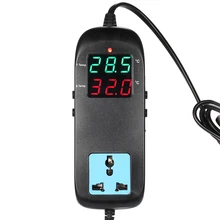 Thermomètre aquarium thermostat électronique régulateur thermique pour incubateur régulateur de température Thermocouple + prise AC90V ~ 250V