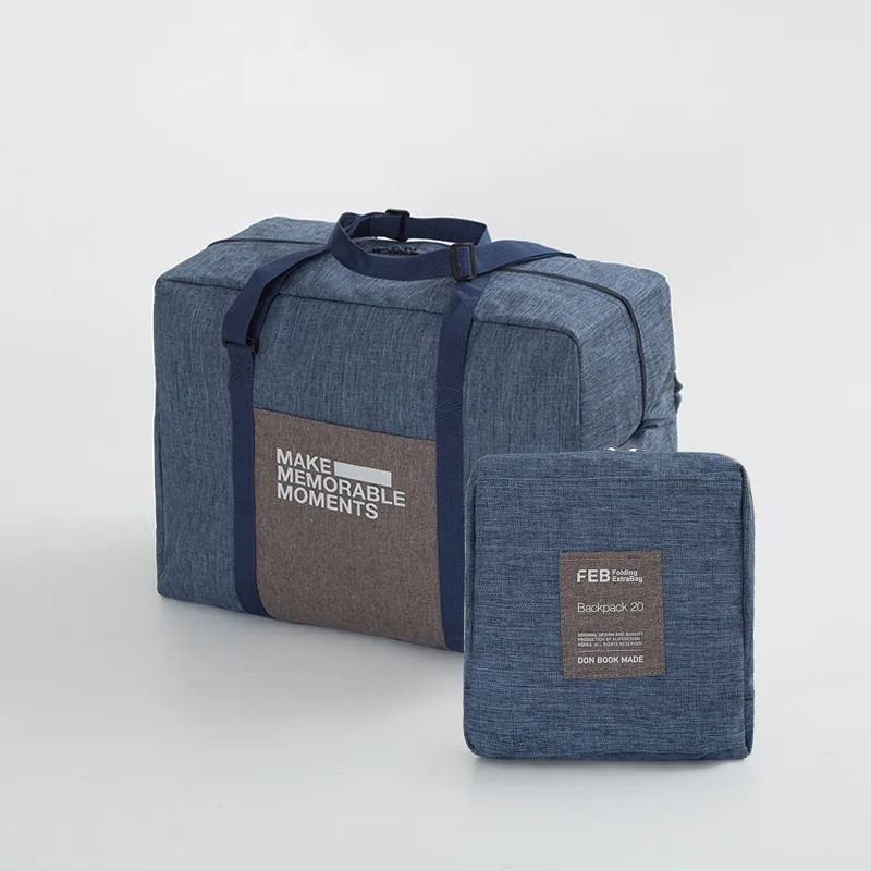 RFWCAK, стиль, модная дорожная сумка для хранения, для дома, Стёганое одеяло, органайзер для хранения, моющийся шкаф, одежда, мешки для хранения, ручка, чемодан - Цвет: Синий