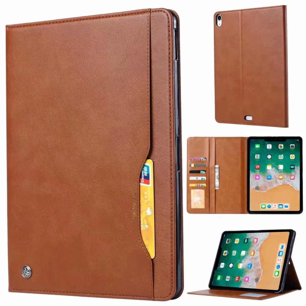 

For iPad Pro 11 2018 Case UYFRATE Shockproof Retro Vintage PU Leather Card Slots Wallet Flip Cover For iPad Pro 11" 2018