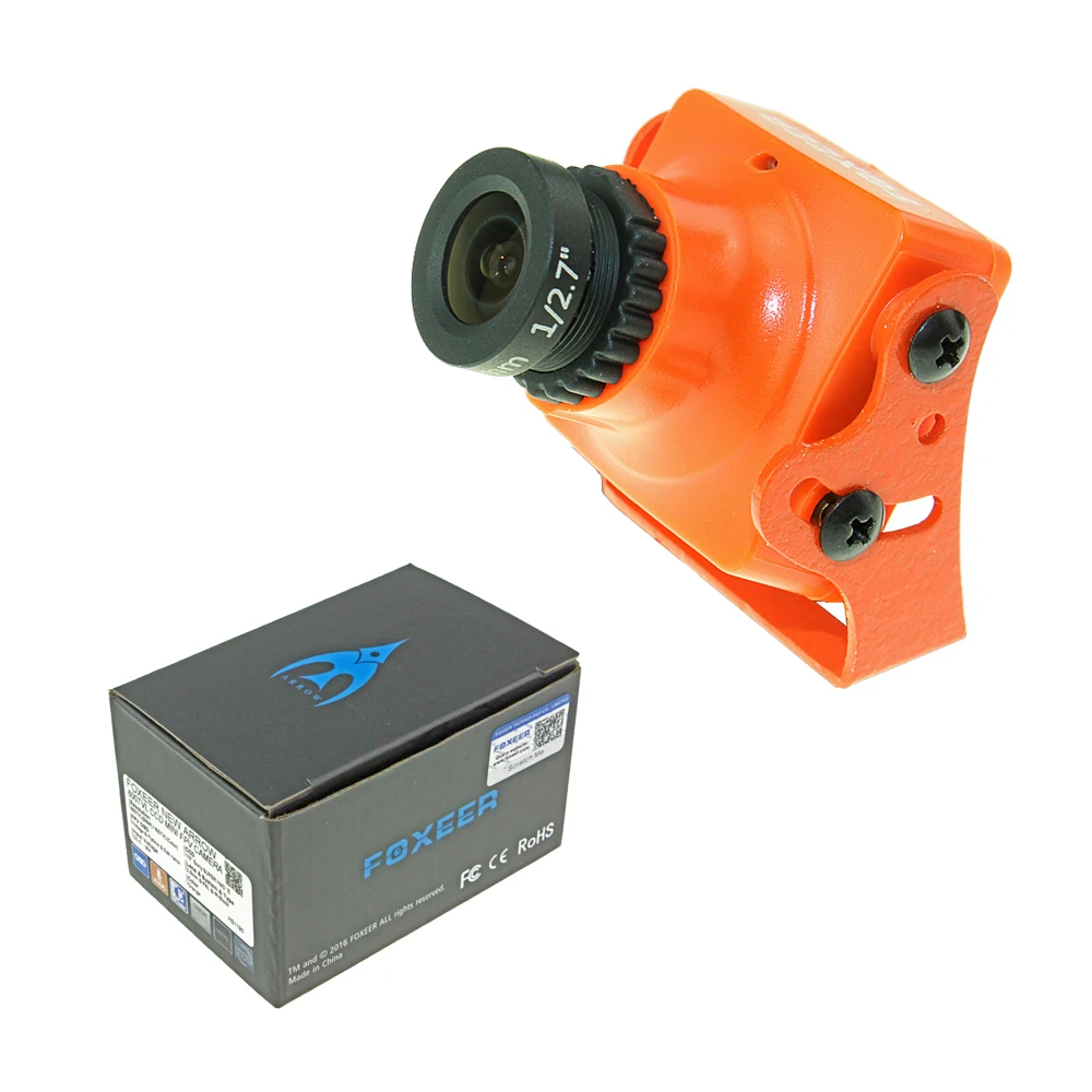 

Foxeer HS1190 Arrow 600TVL CCD OSD PAL NTSC 2.8mm IR Block Mini FPV Camera 5-22v w/ Bracket For FPV Multicopter