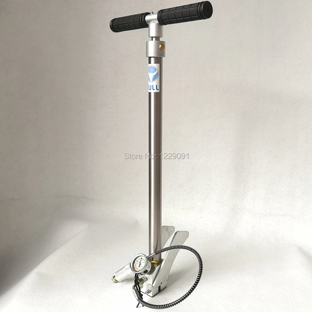 US $100.80 Folding Style Bull Pcp Hand Pump High Pressure 3 Stage 300 Bar 30 Mpa 4500psi With Air Fitler
