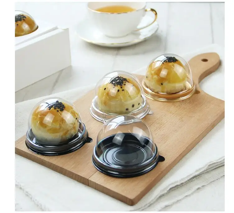 Buy 50pcs Round Plastic Cake Box Single Individual