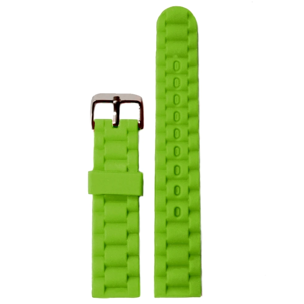 

20mm Nice Green Apple Color Silicone Jelly Rubber Unisex Ladies Men Change Watch Band Strap WB1060N20JB