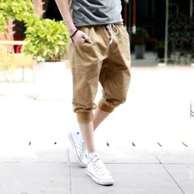 Мужские шорты летние однотонные Свободные повседневные спортивные короткие дышащие уличные Короткие штаны-шаровары