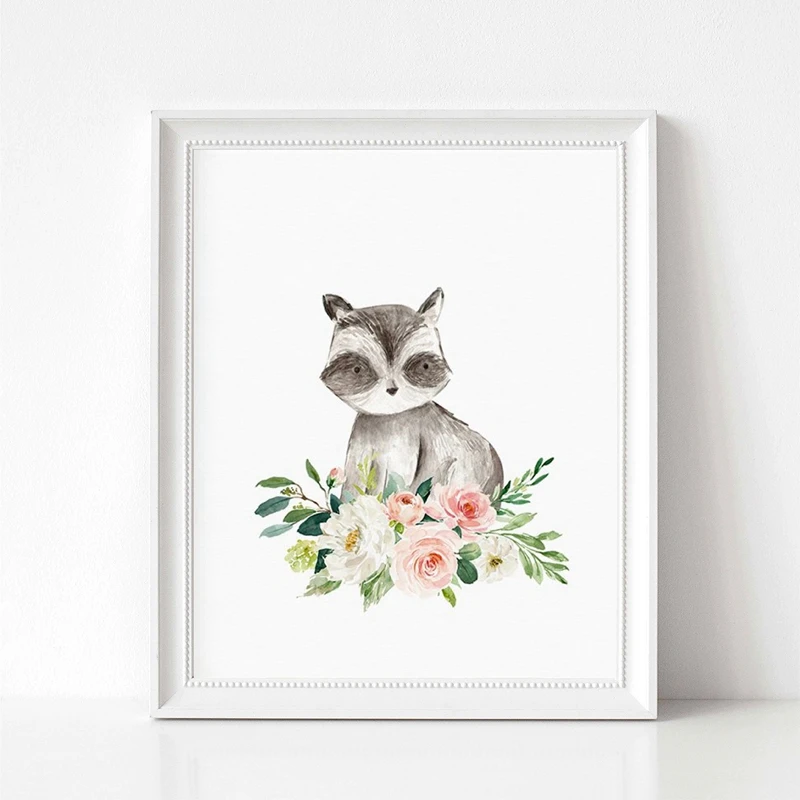 Owl Canvas Art Painting Baby Girl Room Decor