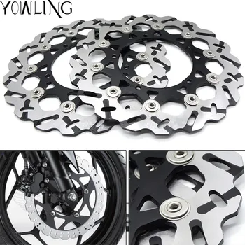 

320mm Motorcycle Aluminum & Stainless steel Front Floating Brake Disc Rotor For YAMAHA YZF R1 YZF-R1 YZFR1 2004 2005 2006