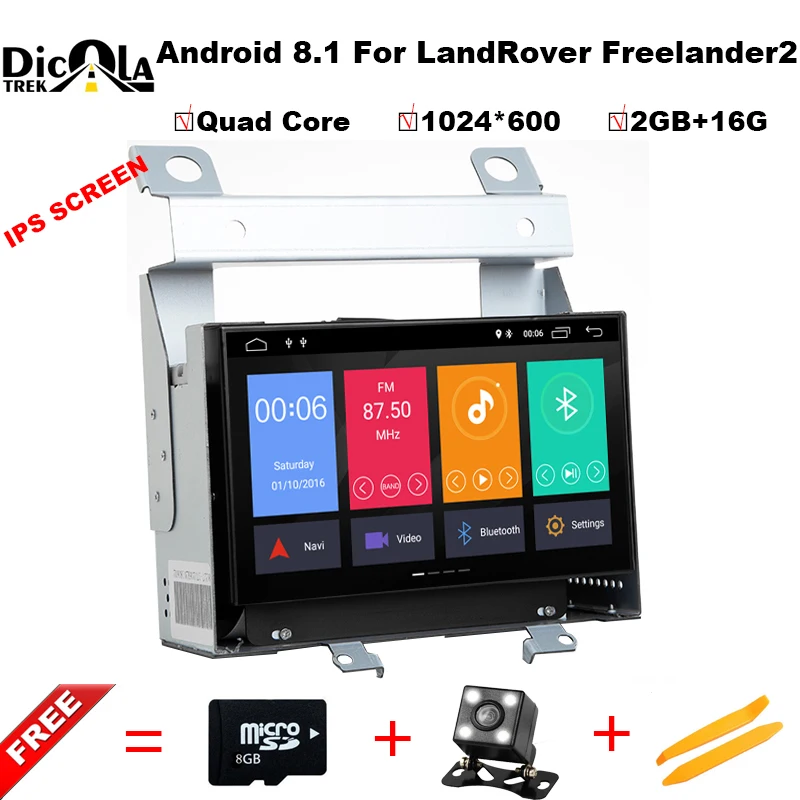 

HD IPS 7" Android 8.1 Quad Core Radio GPS DAB USB WIFI Car DVD Player for Land Rover Freelander 2 2007 2008 2009 2010 2011 2012