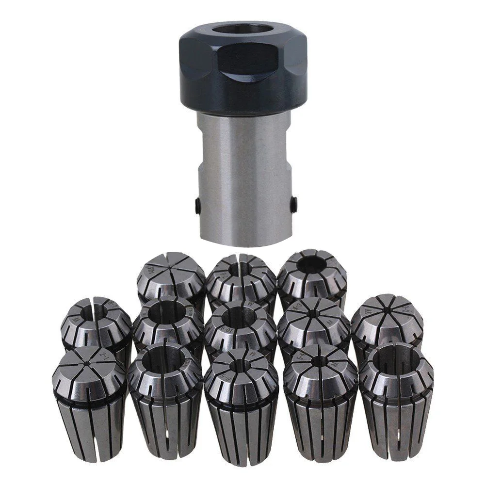

13pcs Replacement ER20A 10mm Collets Motor Shaft Extension Rod Spring Chucks Tool Set