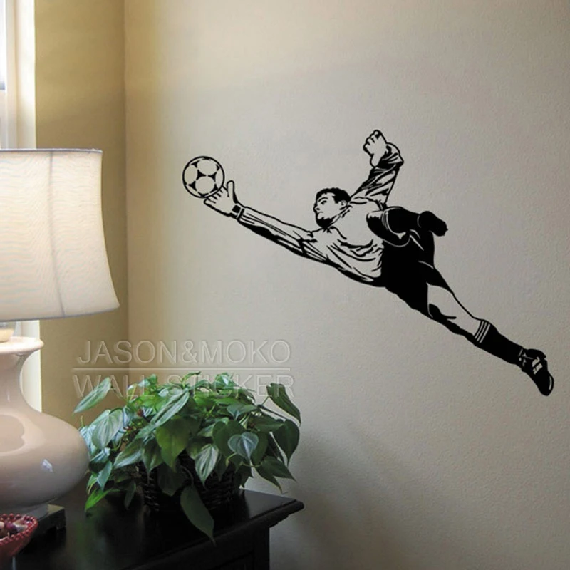 

Portero Wall Stickers Goalkeeper Hanger Soccer Football Player Vinyl Decal Murals Wallpaper Home Decorative Decor 60*85CM Xmas