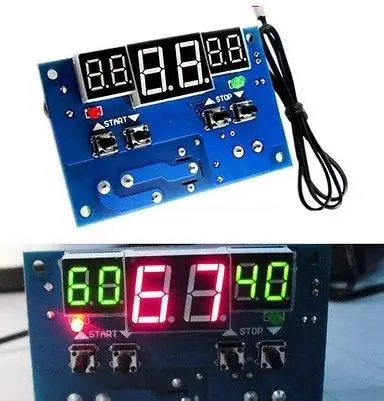 12V светодиодный интеллектуальный цифровой дисплей термостат регулятор