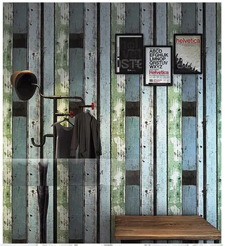 

Vintage Mural Wallpapers Waterproof PVC Vinyl Wall Paper Roll For Coffee Shop Texture Feature Wood Grain Wallcoverings 10M