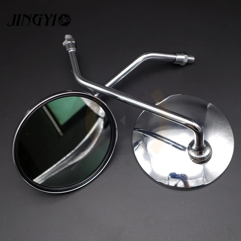 

FOR Bajaj Vespa Piaggio Bmw Retro Universal Motorcycle Accessories Rear View Scooter RearView Mirrors Chrome retroviseur moto