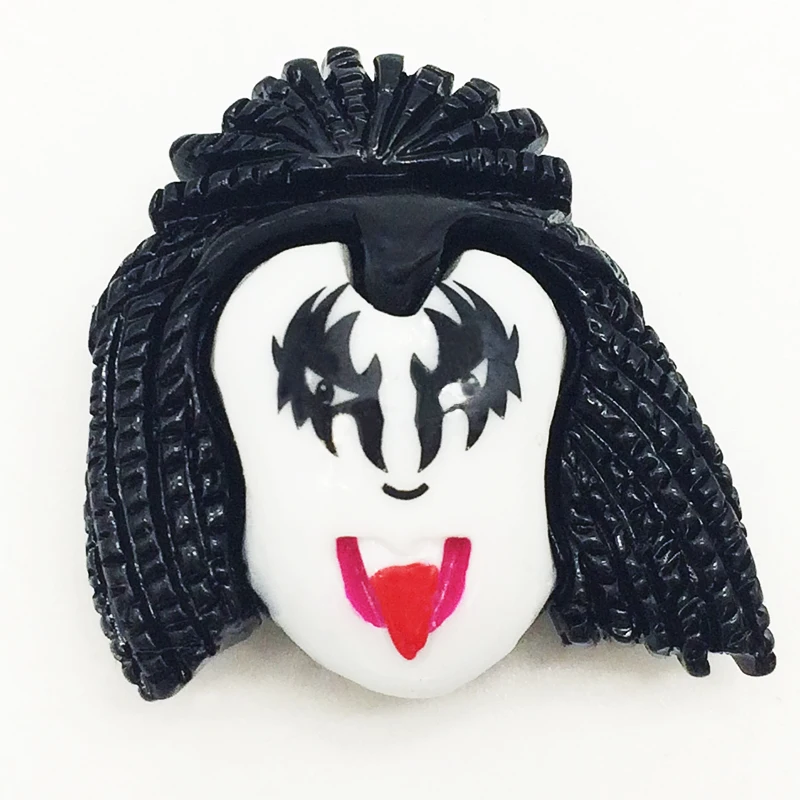 

3D Cartoon resin kiss band Snap button for snap jewelry (fit 18mm 20mm Snap) KT017