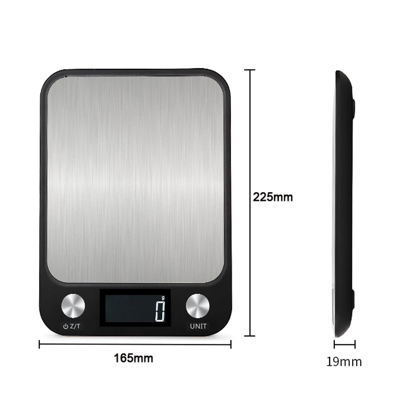 Digital Scale Kitchen Scale Weighing Tools LCD Display 10kg/1g Multi-function Digital Food Kitchen Scale Stainless Steel Weighing Food Scale Cooking Tools Balance