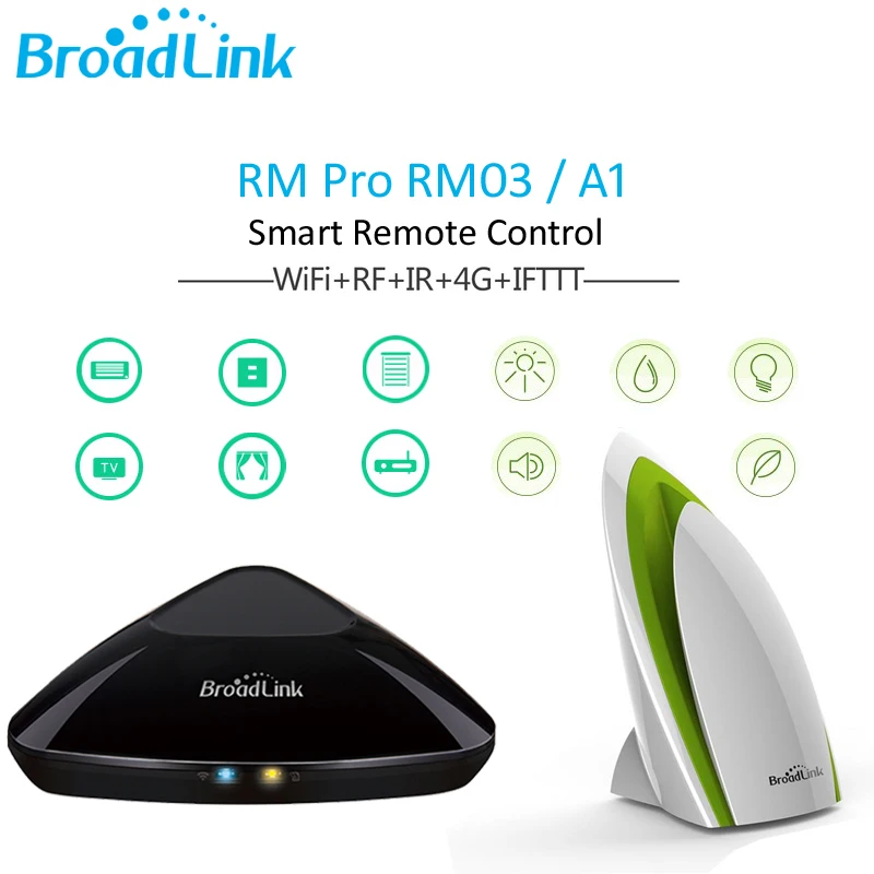 

Broadlink RM Pro WiFi Smart Home Universal Remote+Smart Automation App controlled temperature&humidity Wifi environment detector