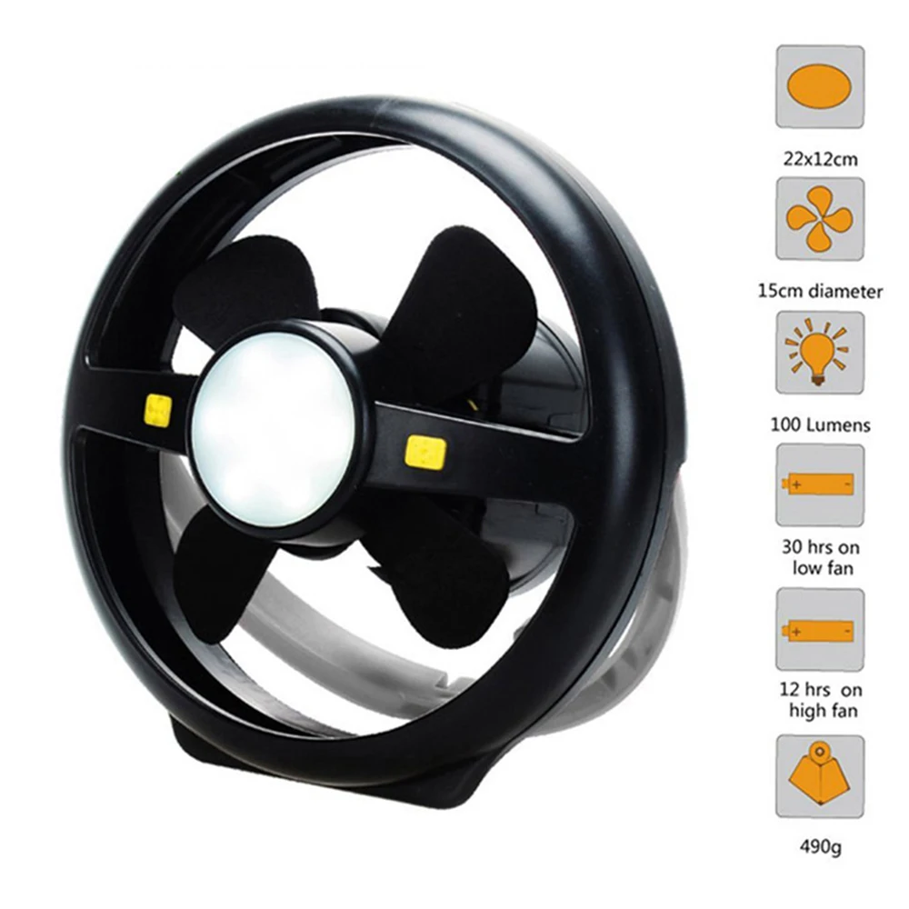 

outdoor Camping Fan with Lights USB Charging Tent Fan Lights For Outdoor Camping Hiking accessiores office computer