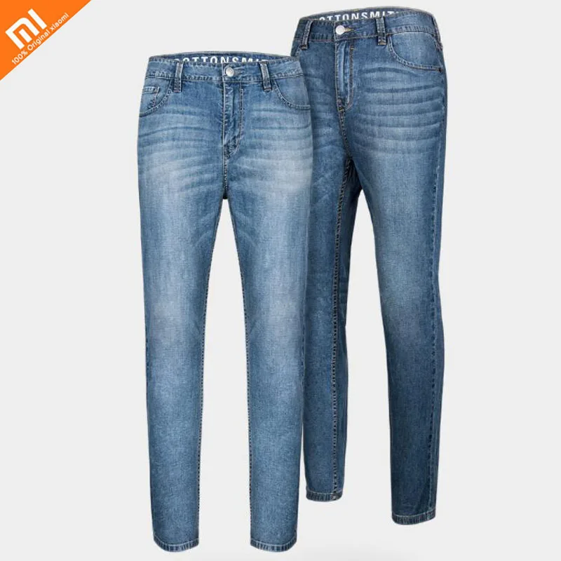 

Xiaomi Mijia men's thin jeans youth fashion thin slim feet spring and summer men's jeans smart home