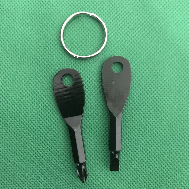 1 комплект Нержавеющая сталь Mini EDC многофункциональная отвертка ключ Форма