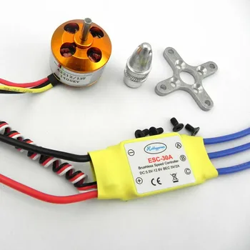 

30A Brushless Controller ESC+1400KV Brushless Motor for 4 Axis Multi Quadcopter