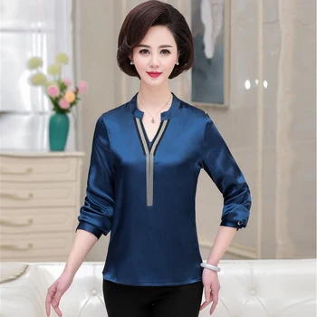 

2020 Long Sleeve T-Shirt Women Casual Loose Tops Tee Shirts Femme Sexy V-Neck Tassels Female T Shirts Office Blusas Mujer